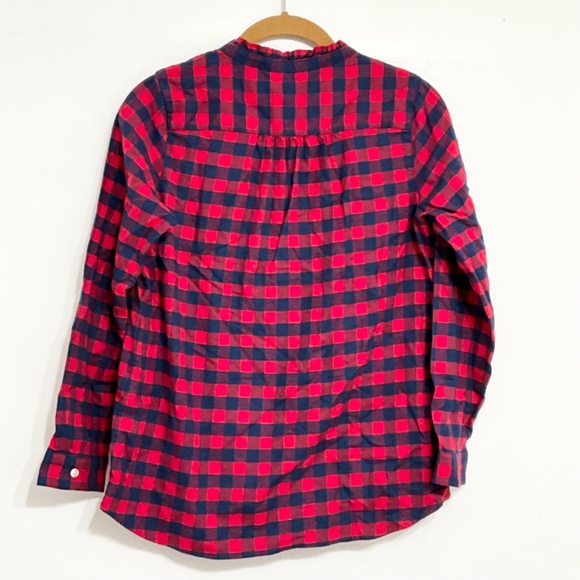 VINEYARD VINES Girls Buffalo Check Tunic Top 100% Cotton Long Sleeve LARGE (14) - Picture 2 of 6